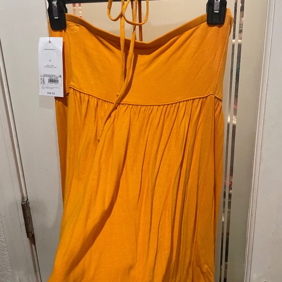 NEW ISABEL by Ingrid Isabel, Adorable Maternity Orange Babydoll Halter Top NWT - Picture 6 of 12